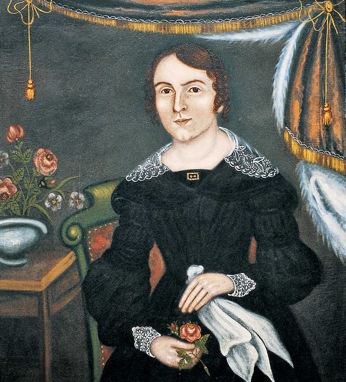 Portraits Of A Married Couple From Cazenovia, New York by I. Gillbert, c. 1830